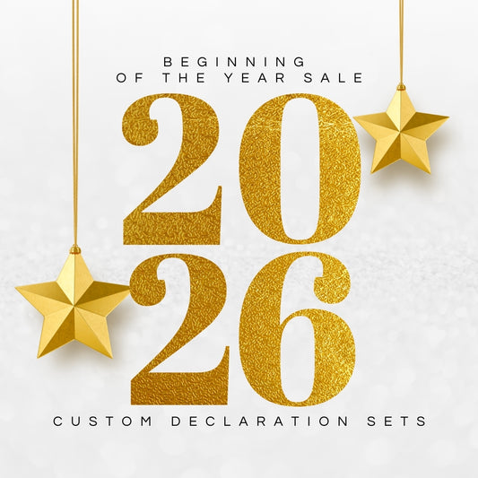 Beginning of the Year Sale: Custom Declaration Set